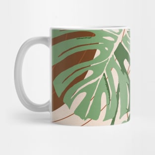 Mid Century Modern Modern Plant, Abstract Botanical Illustration Mug